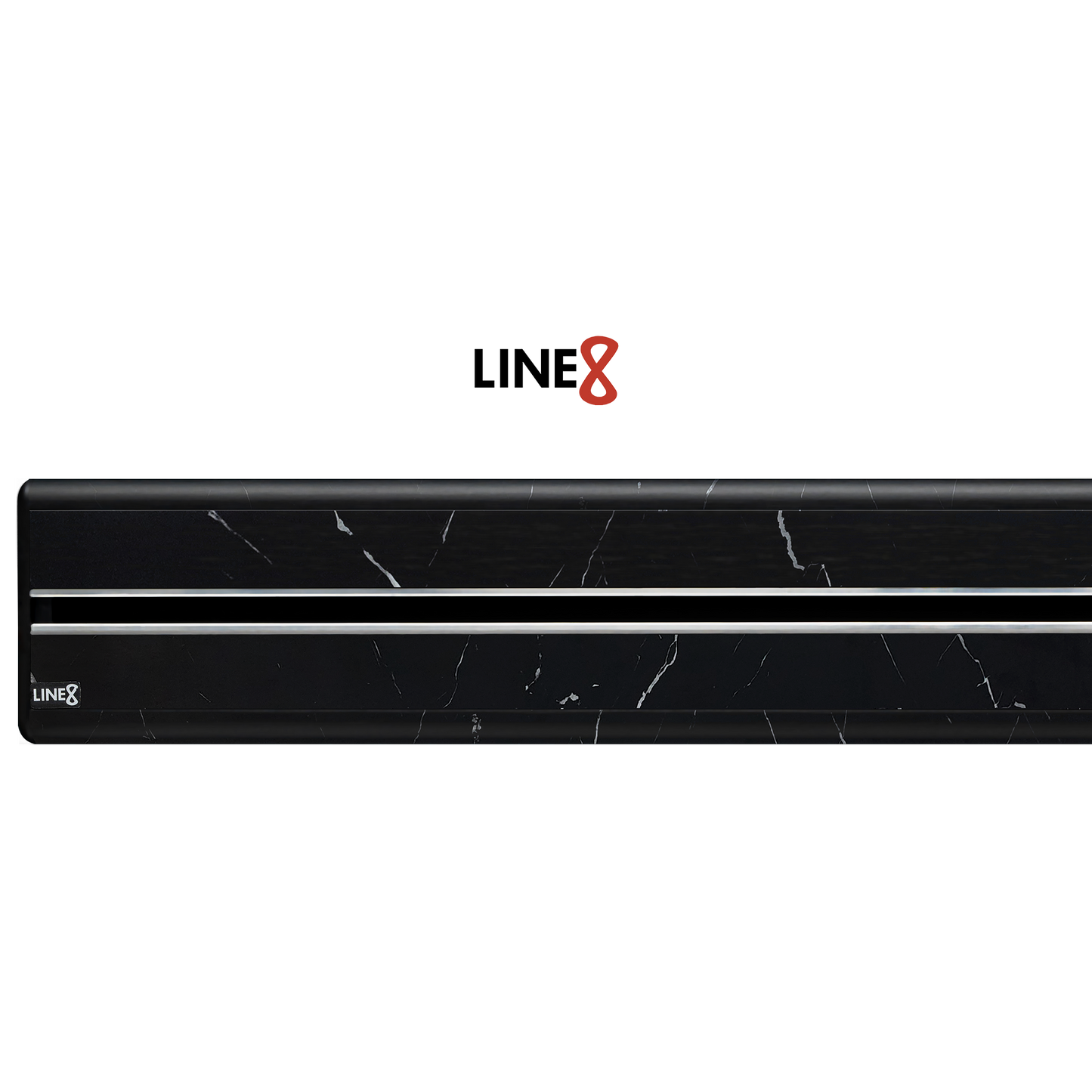 Line8 Model SL Surface Light Power Track - Spanish Black Marble Finish