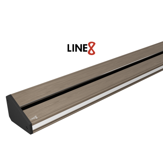 Line8 Model TL Triangle Power Track - Burmese Teak