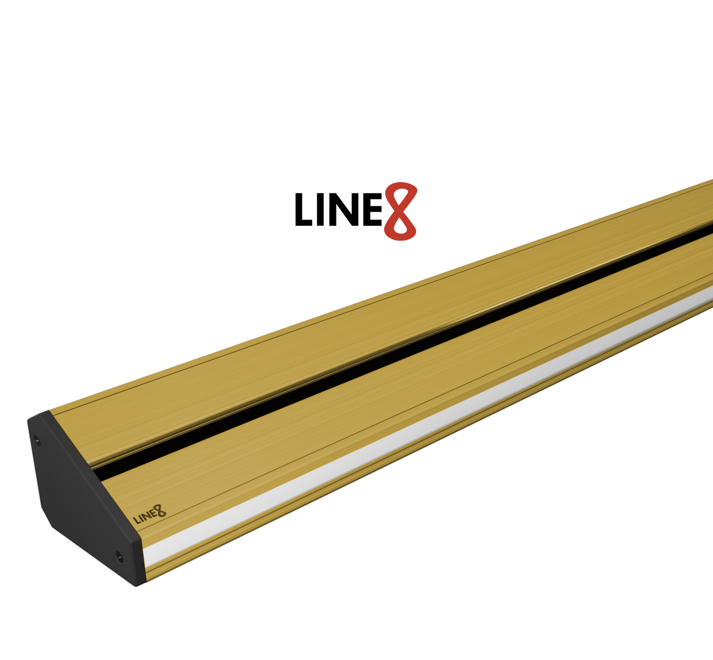 Line8 Model TL Triangle Power Track - Gold Hairline