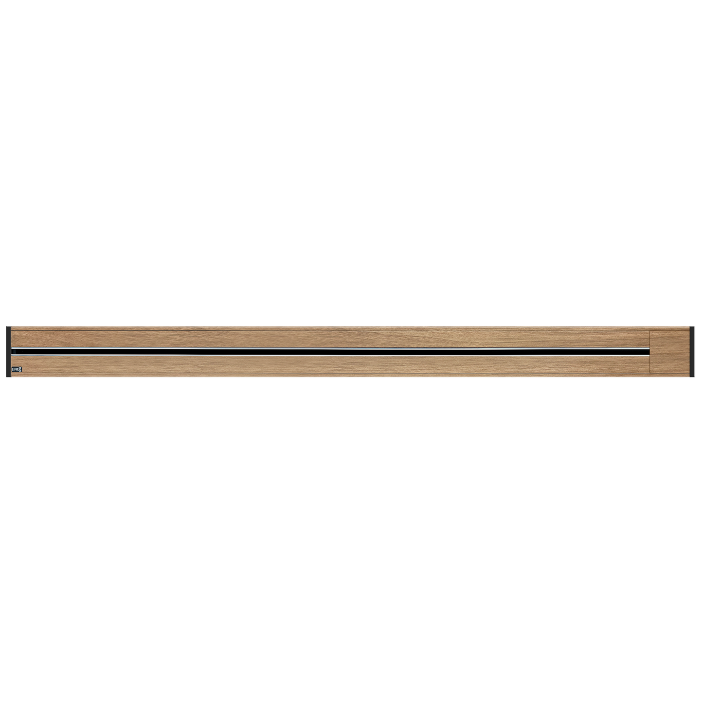 Line8 Model R Recessed Power Track - Burmese Teak Finish