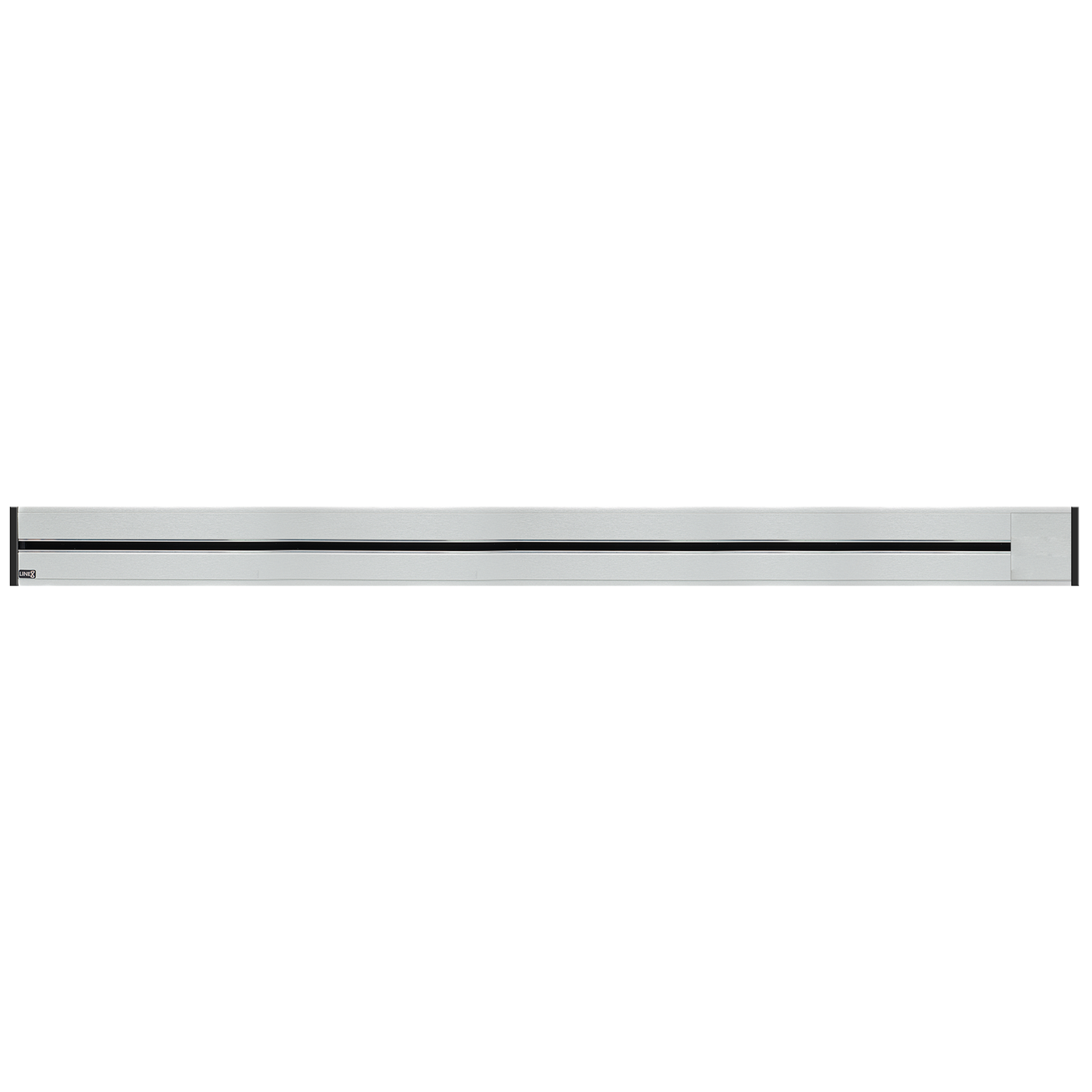 Line8 Model R Recessed Power Track - Silver Hairline Finish