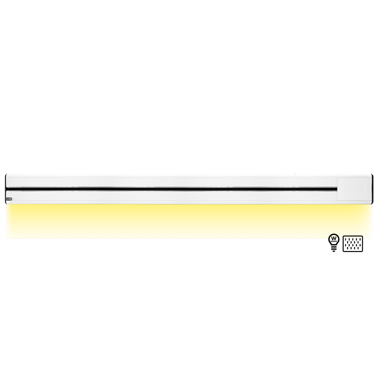 Line8 Model SL Surface Light Power Track - Pearl White Finish