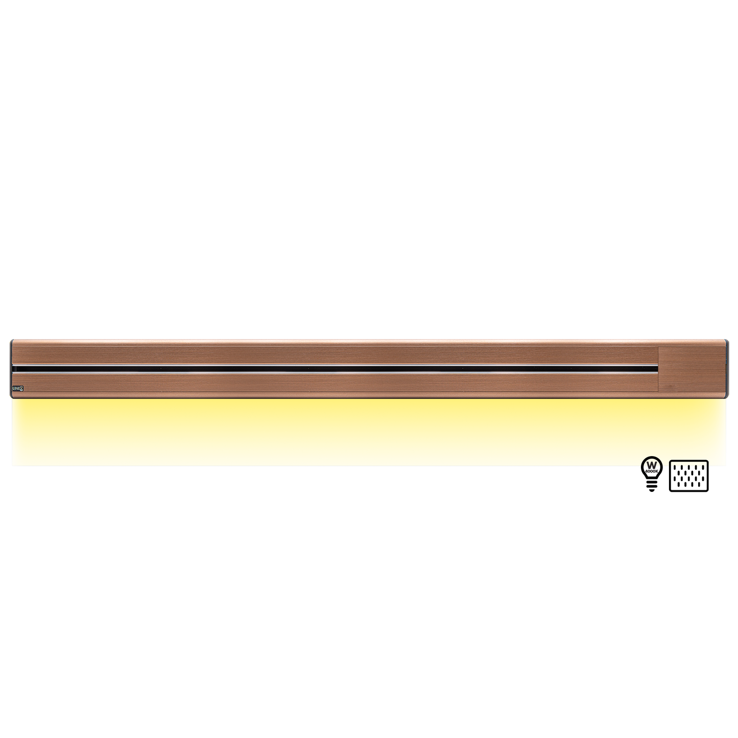 Line8 Model SL Surface Light Power Track - Rose Gold Finish