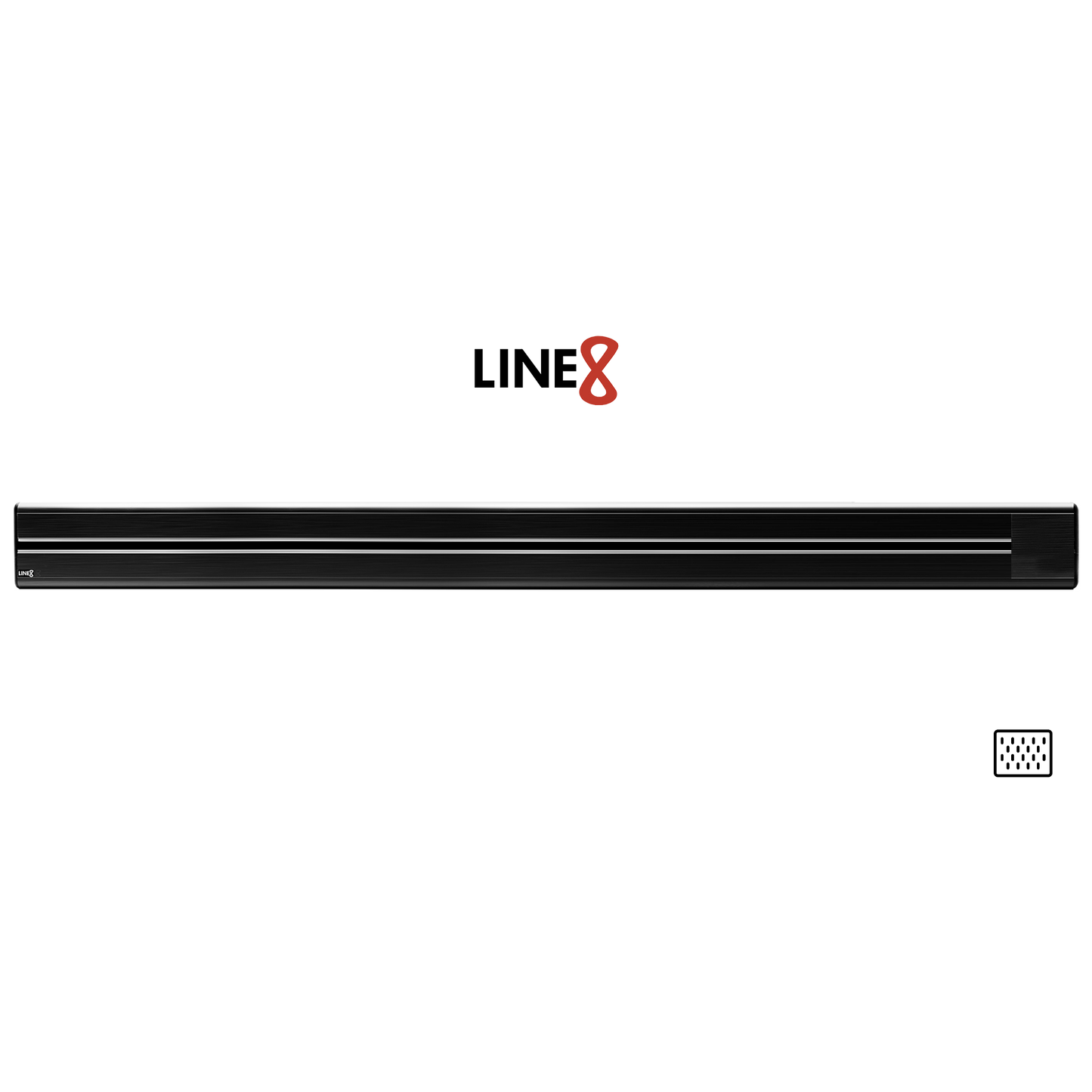 Line8 Model SL Surface Light Power Track - Black Hairline Finish