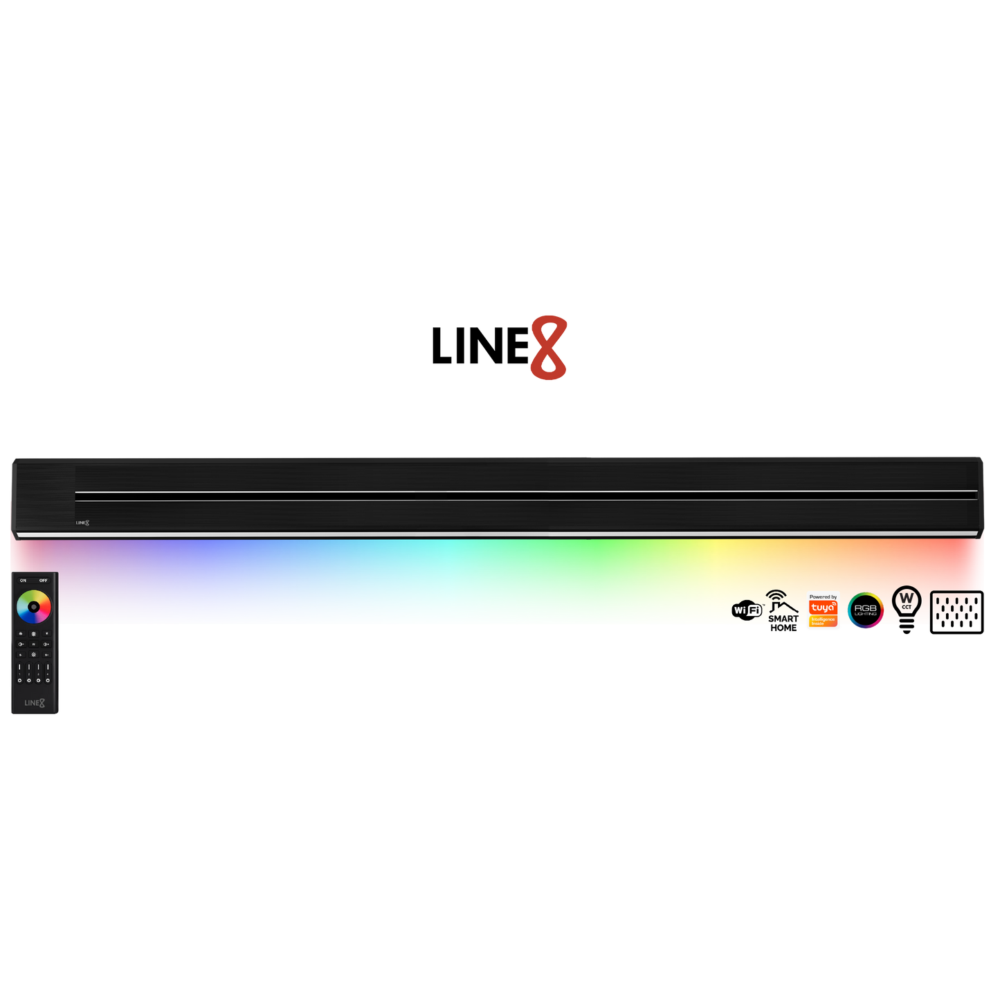 Line8 Model TL Triangle Power Track - Black Hairline