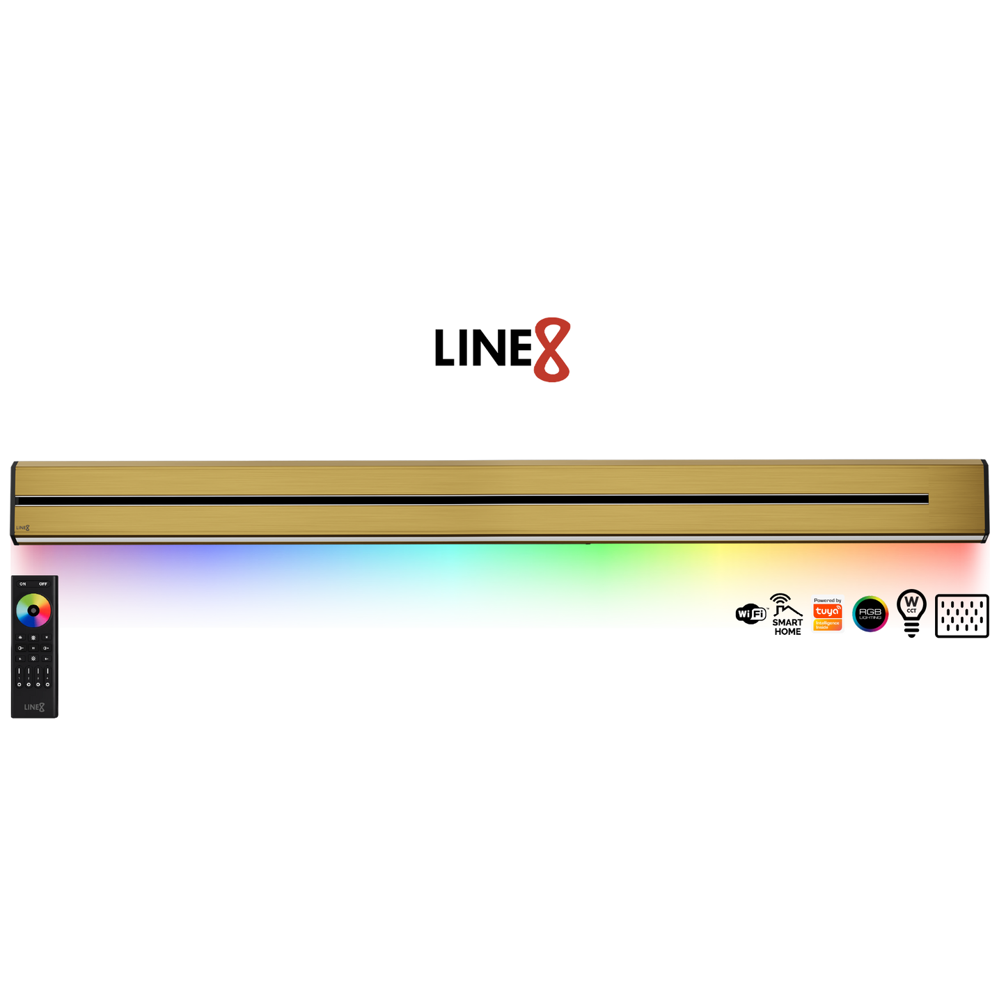 Line8 Model TL Triangle Power Track - Gold Hairline