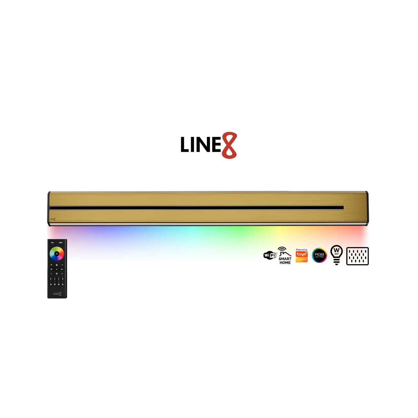 Line8 Model TL Triangle Power Track - Gold Hairline