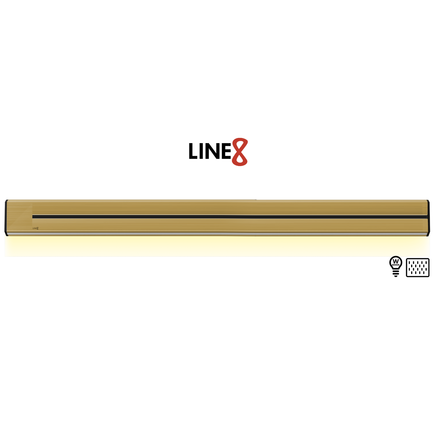 Line8 Model TL Triangle Power Track - Gold Hairline