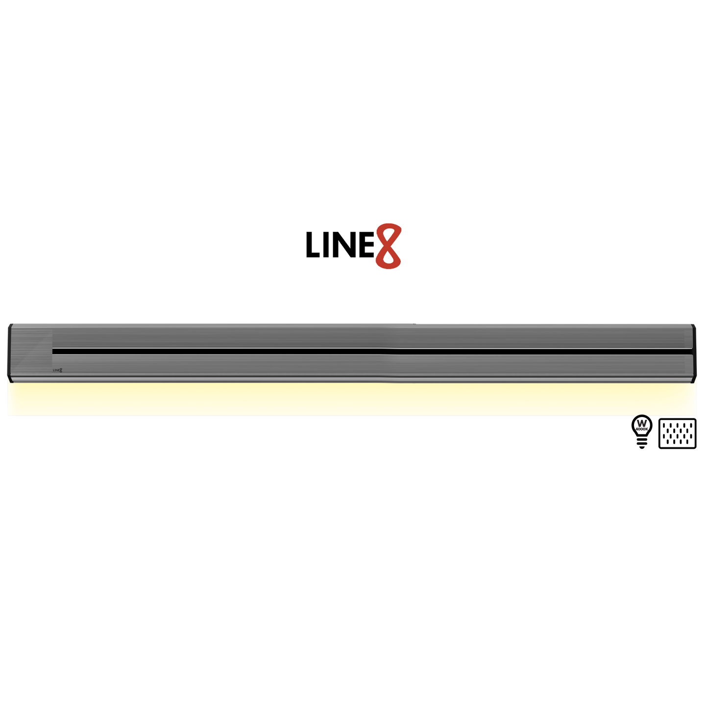 Line8 Model TL Triangle Power Track - Silver Hairline