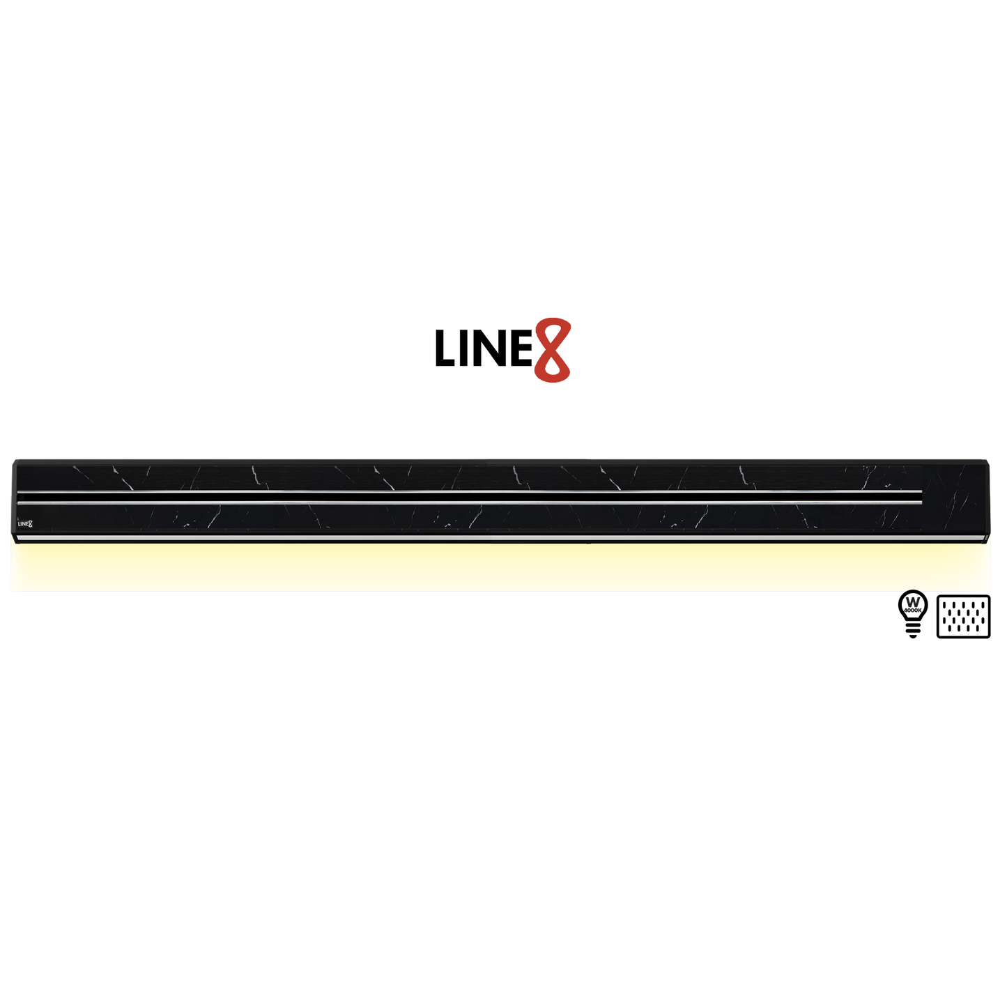 Line8 Model TL Triangle Power Track - Spanish Black Marble
