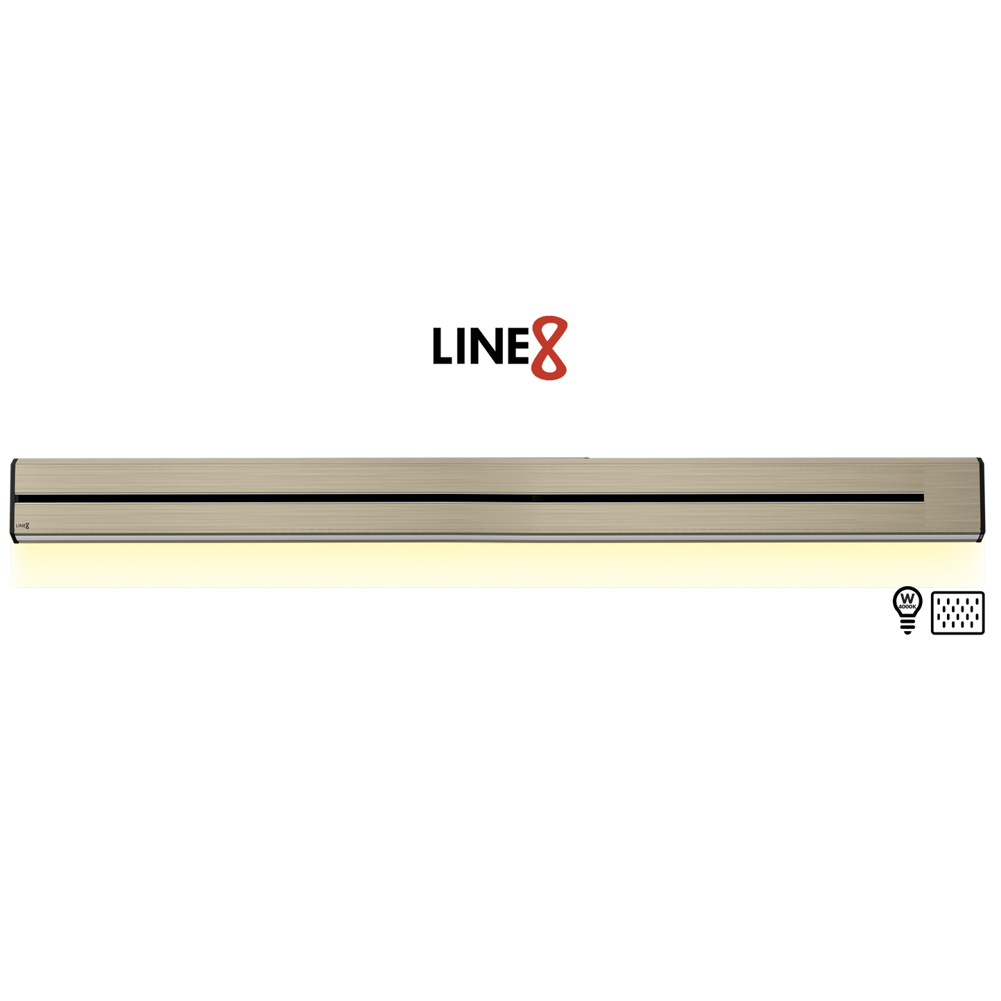 Line8 Model TL Triangle Power Track - Champagne Gold