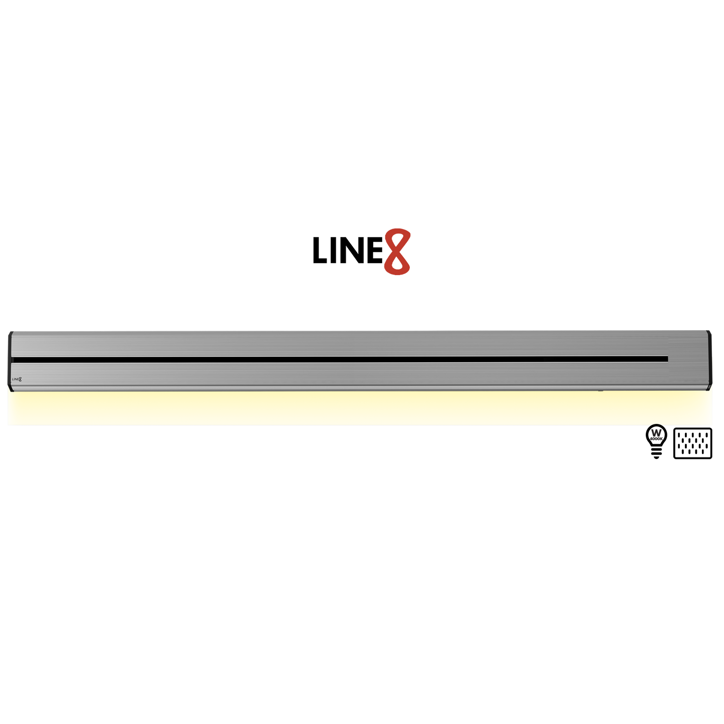 Line8 Model TL Triangle Power Track - Silver Hairline