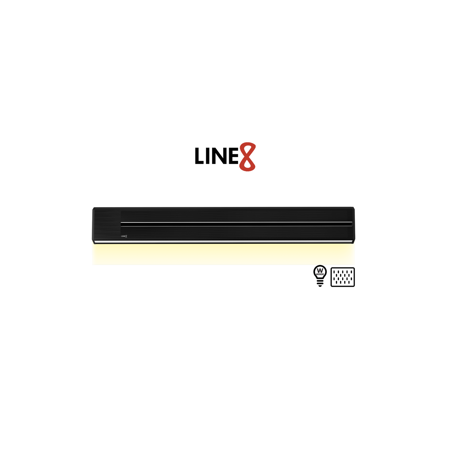 Line8 Model TL Triangle Power Track - Black Hairline