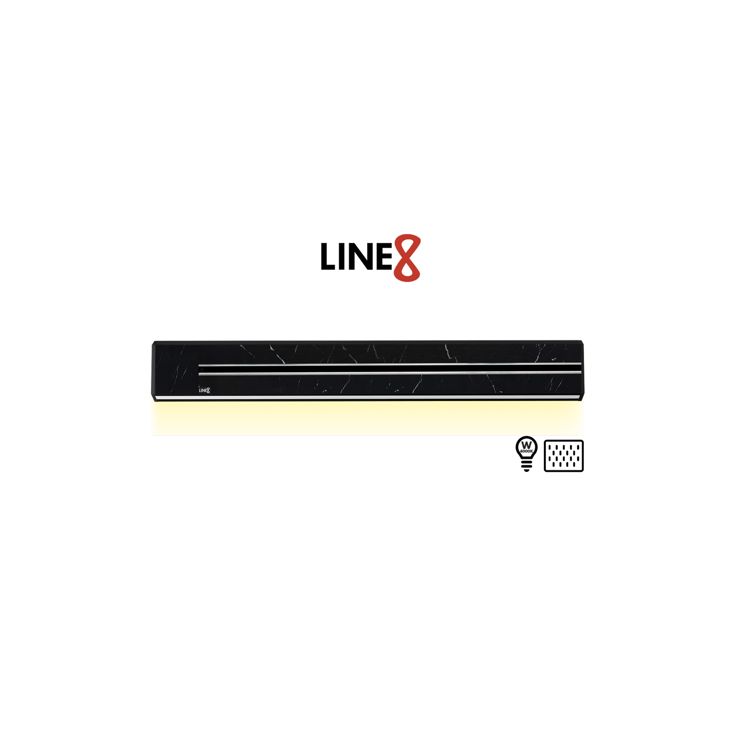 Line8 Model TL Triangle Power Track - Spanish Black Marble