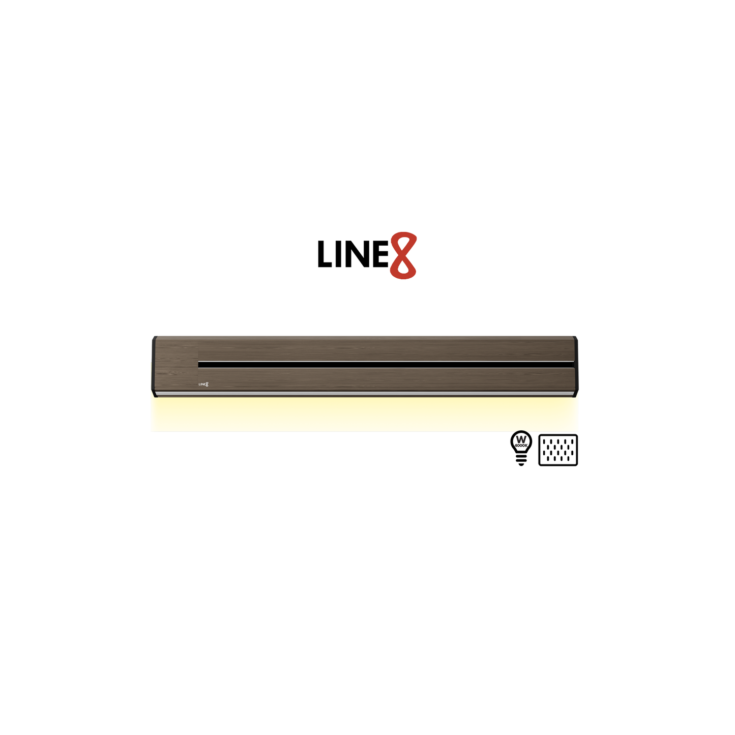 Line8 Model TL Triangle Power Track - Burmese Teak