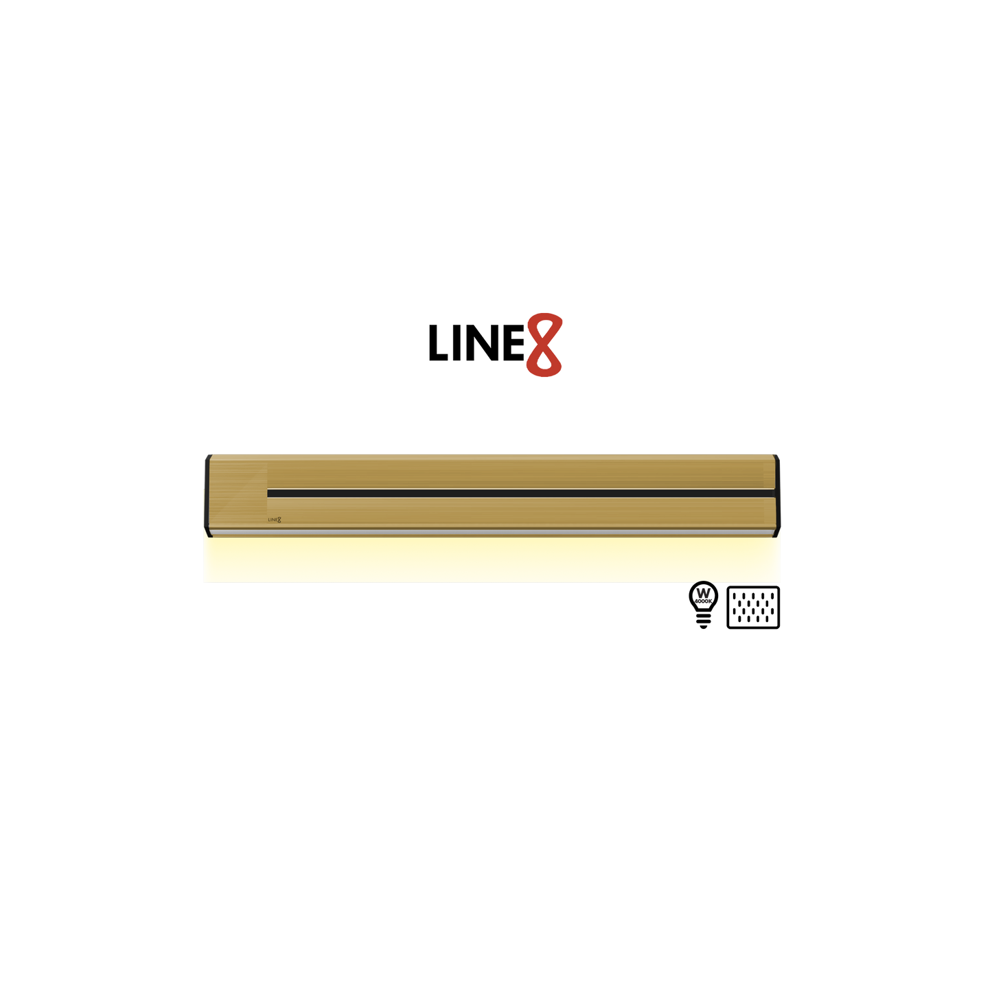 Line8 Model TL Triangle Power Track - Gold Hairline