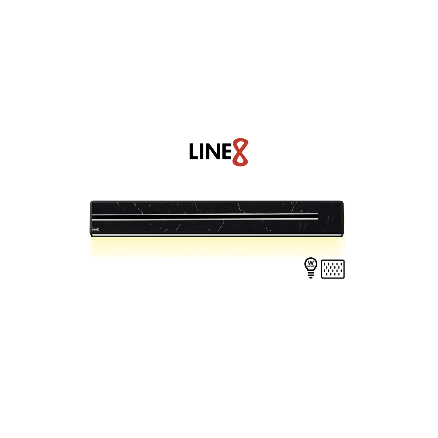 Line8 Model TL Triangle Power Track - Spanish Black Marble