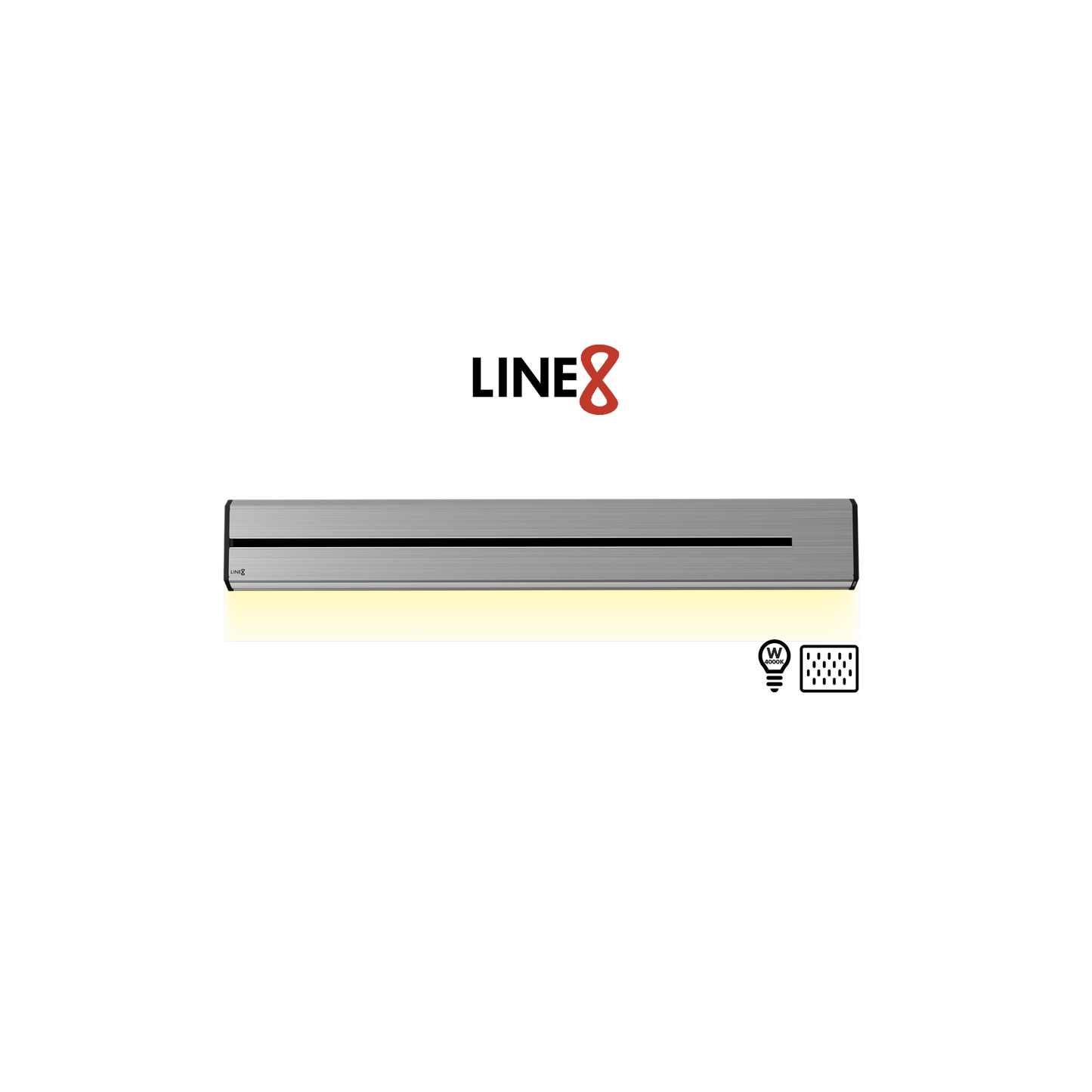 Line8 Model TL Triangle Power Track - Silver Hairline