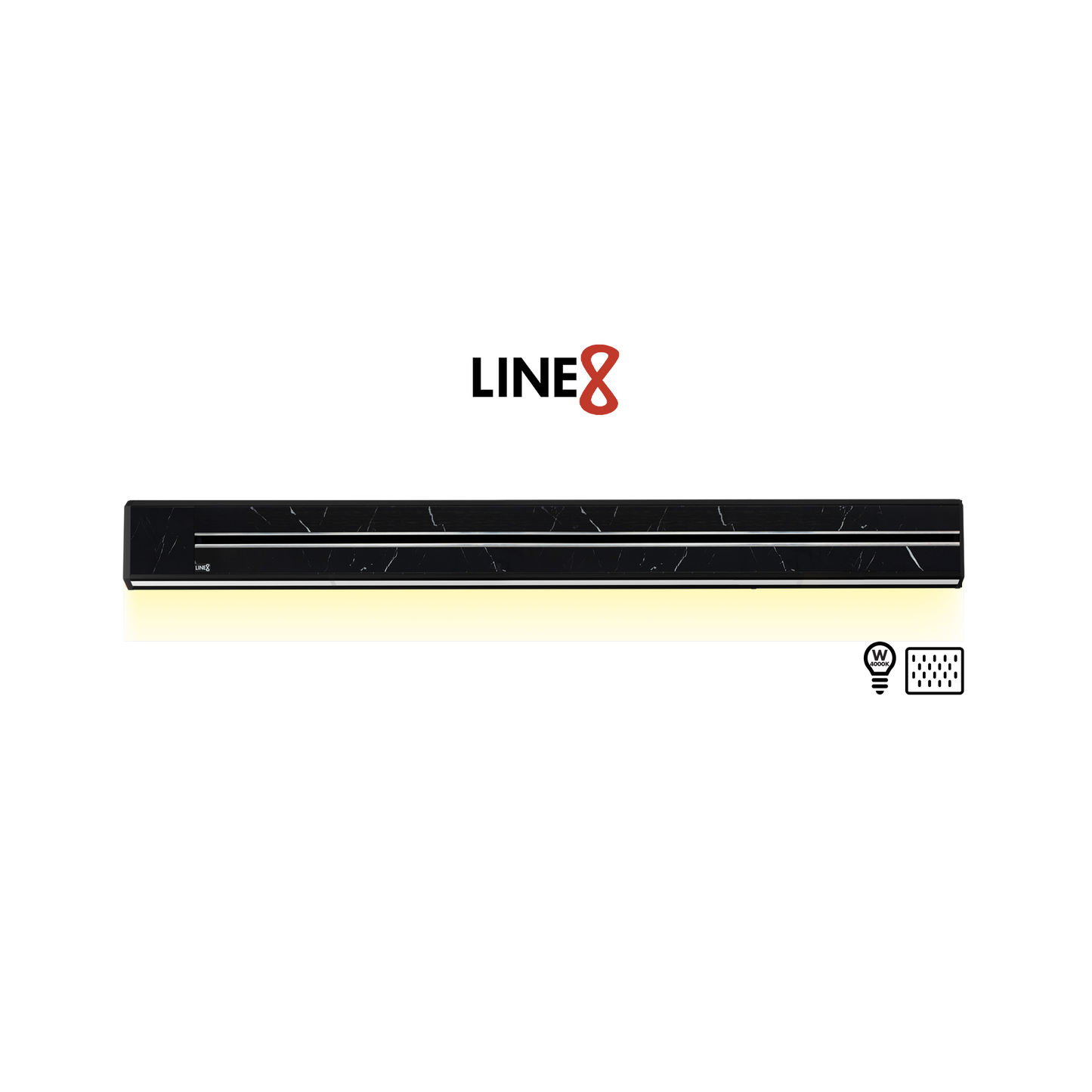 Line8 Model TL Triangle Power Track - Spanish Black Marble