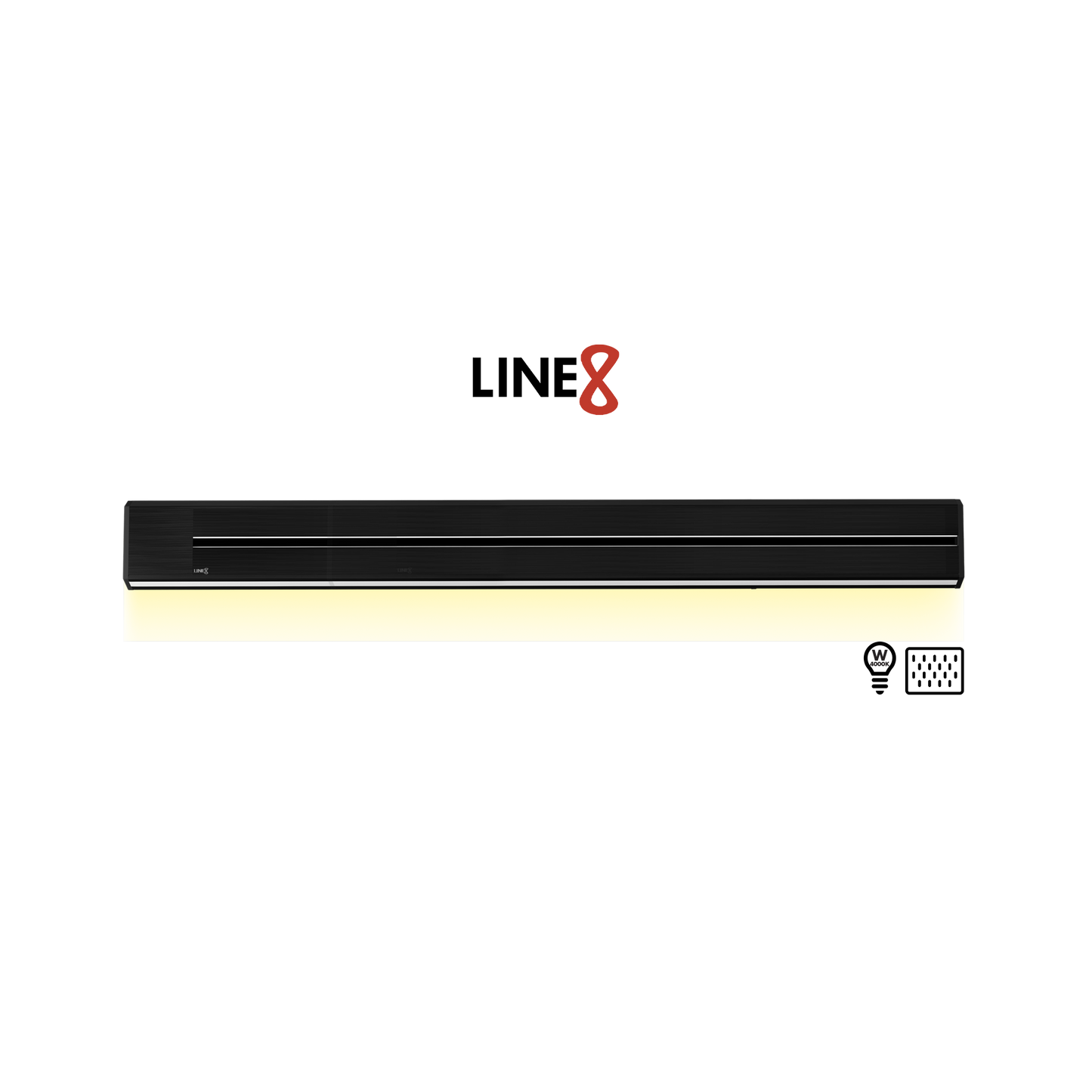 Line8 Model TL Triangle Power Track - Black Hairline