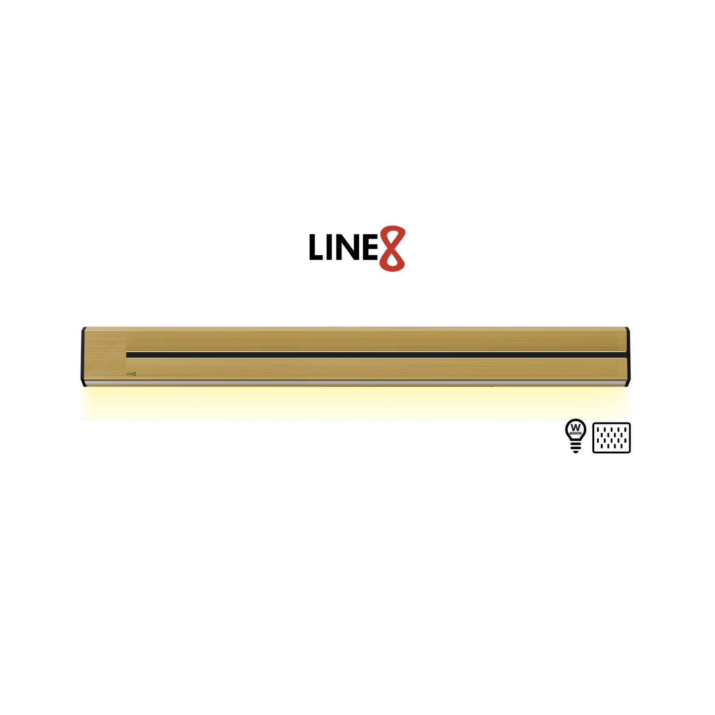 Line8 Model TL Triangle Power Track - Gold Hairline