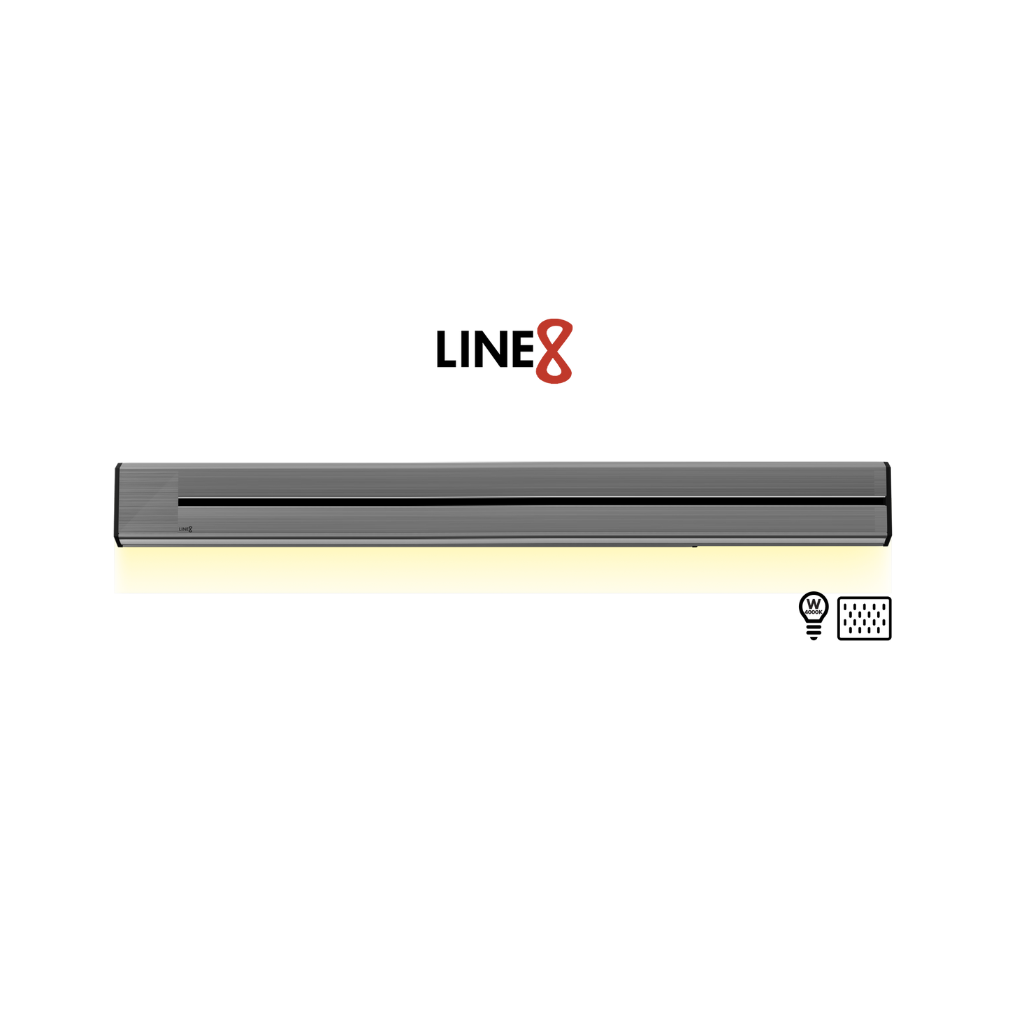 Line8 Model TL Triangle Power Track - Silver Hairline