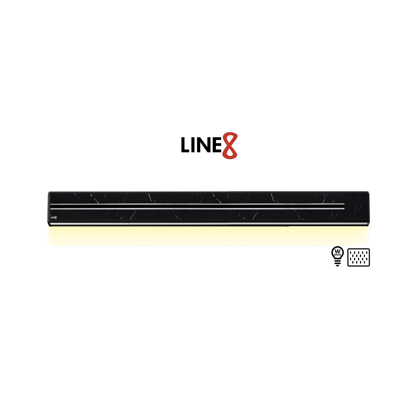 Line8 Model TL Triangle Power Track - Spanish Black Marble
