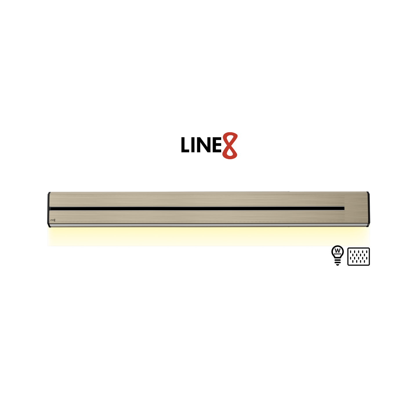 Line8 Model TL Triangle Power Track - Champagne Gold