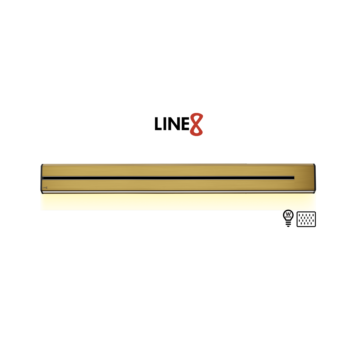 Line8 Model TL Triangle Power Track - Gold Hairline