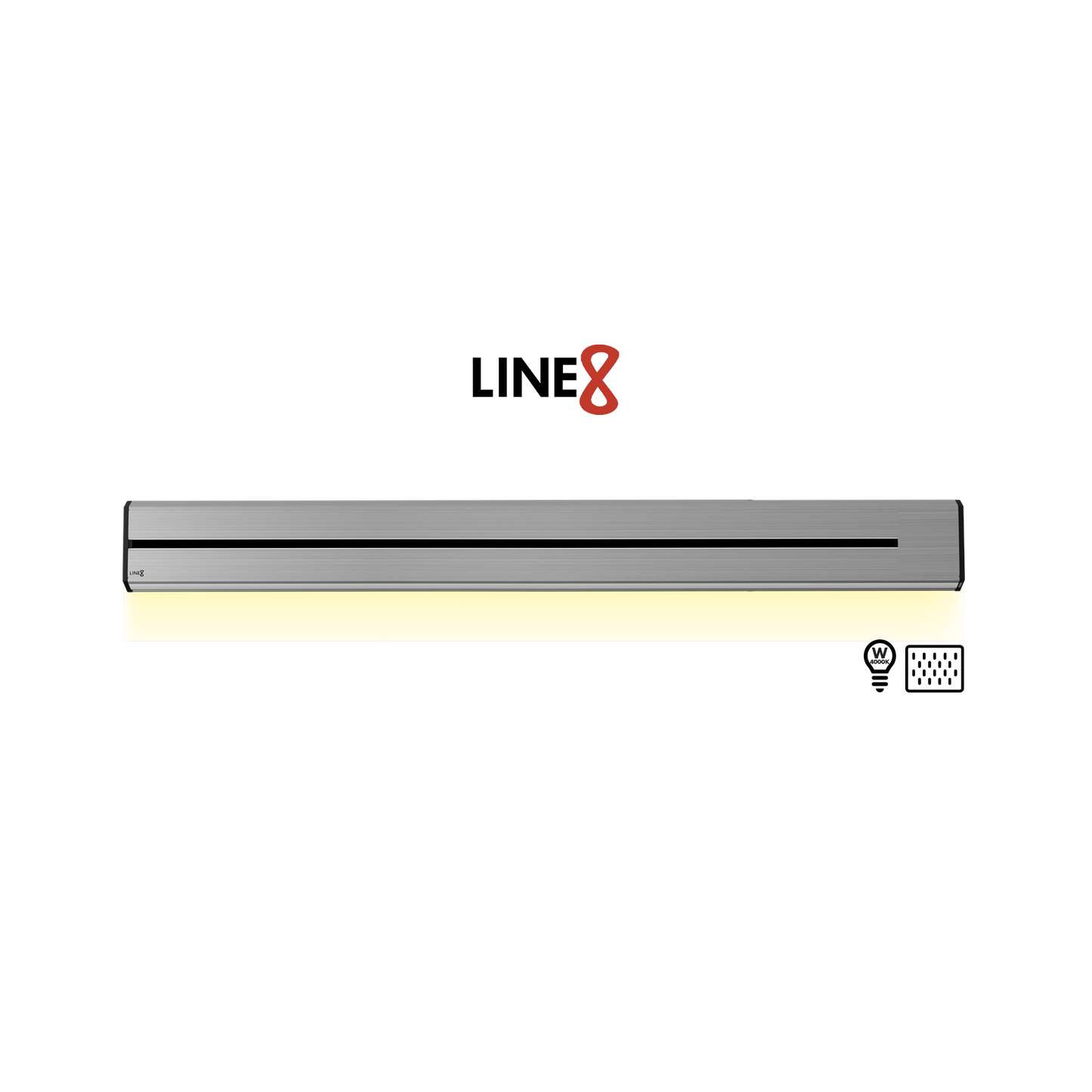 Line8 Model TL Triangle Power Track - Silver Hairline