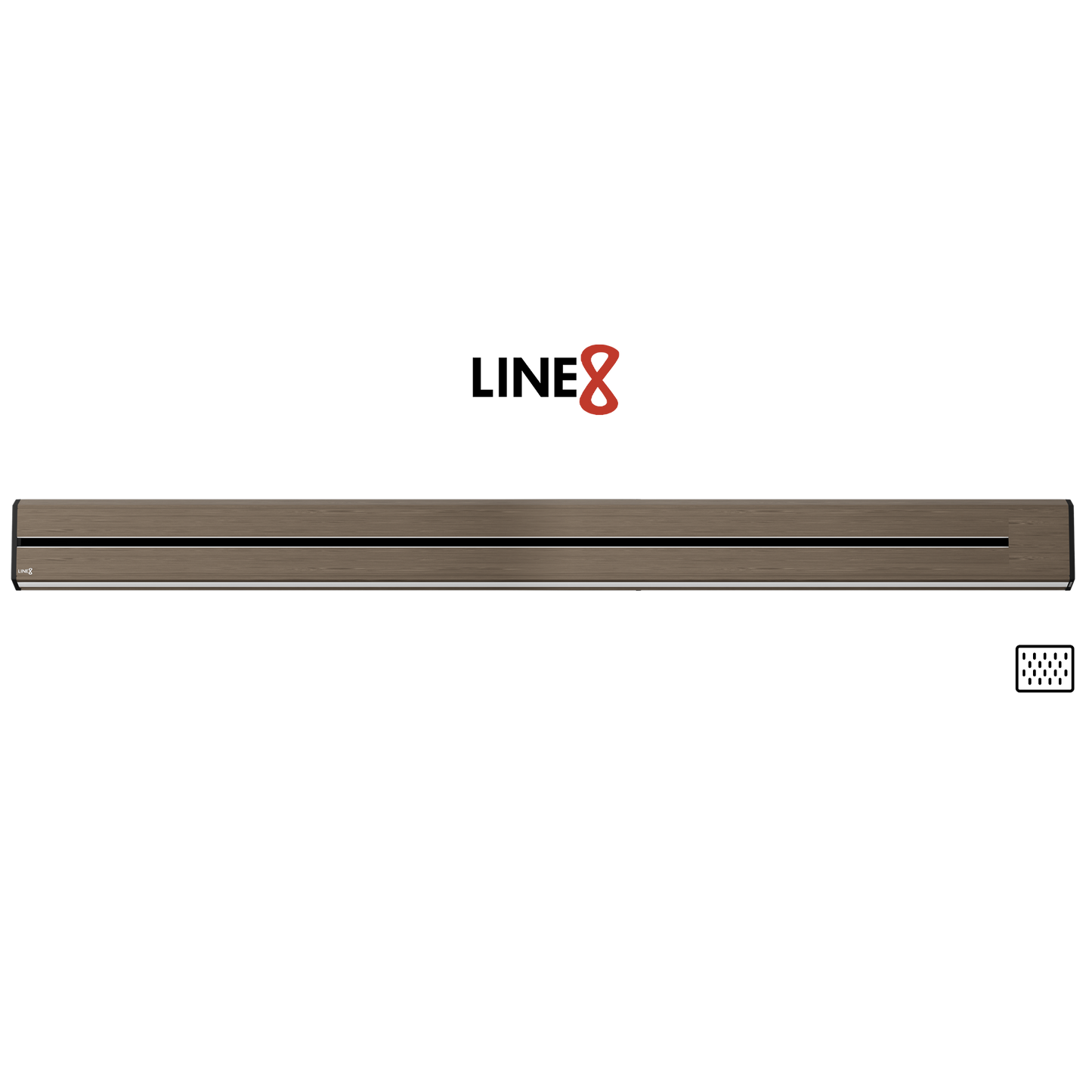 Line8 Model TL Triangle Power Track - Burmese Teak