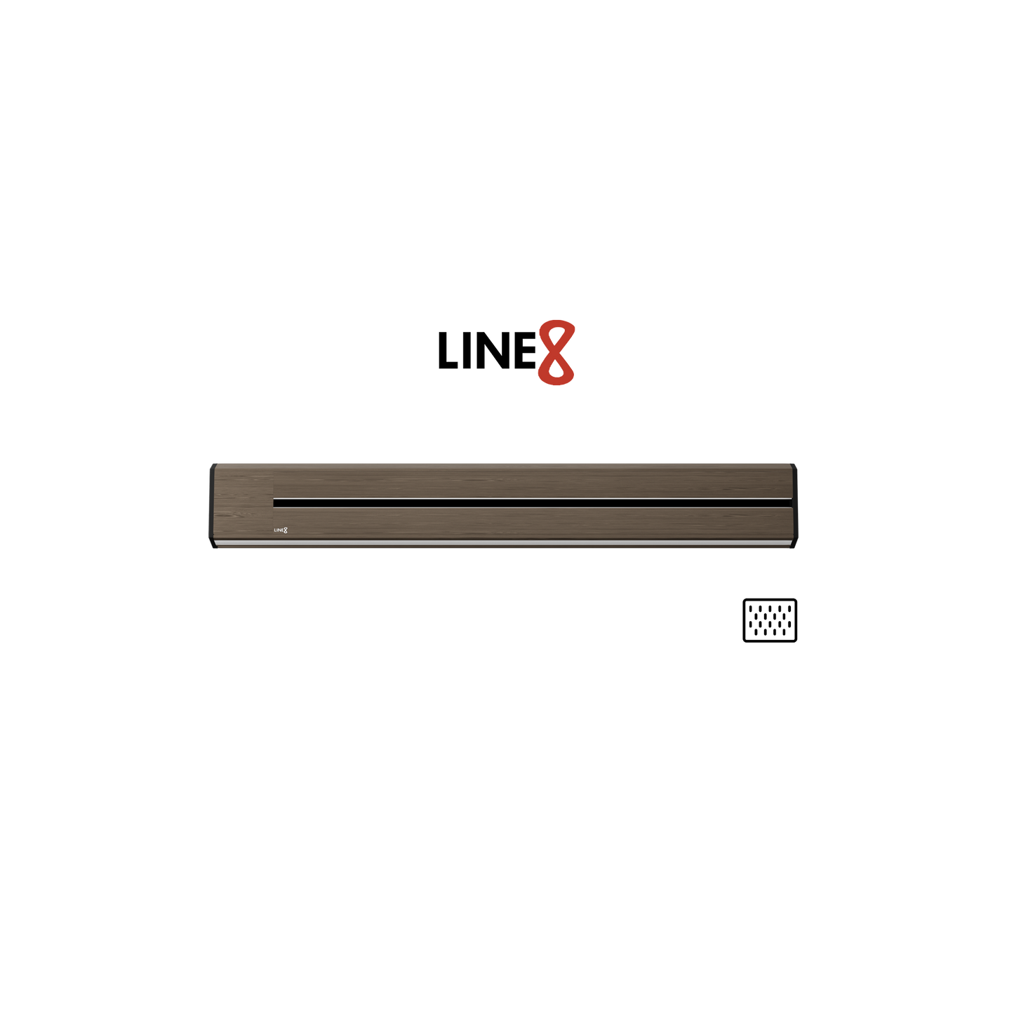 Line8 Model TL Triangle Power Track - Burmese Teak