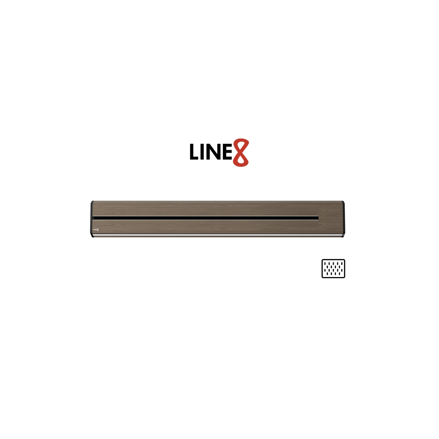Line8 Model TL Triangle Power Track - Burmese Teak
