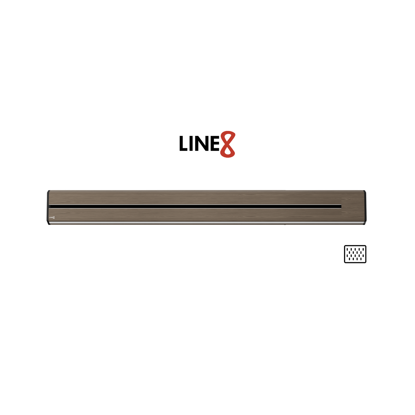 Line8 Model TL Triangle Power Track - Burmese Teak