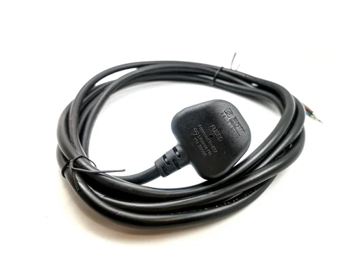 3 meter cable /w 3-Pin British Plug