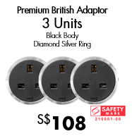 3 x UKS-1 Black Body, Diamond Silver Ring (UP:S$136.68)