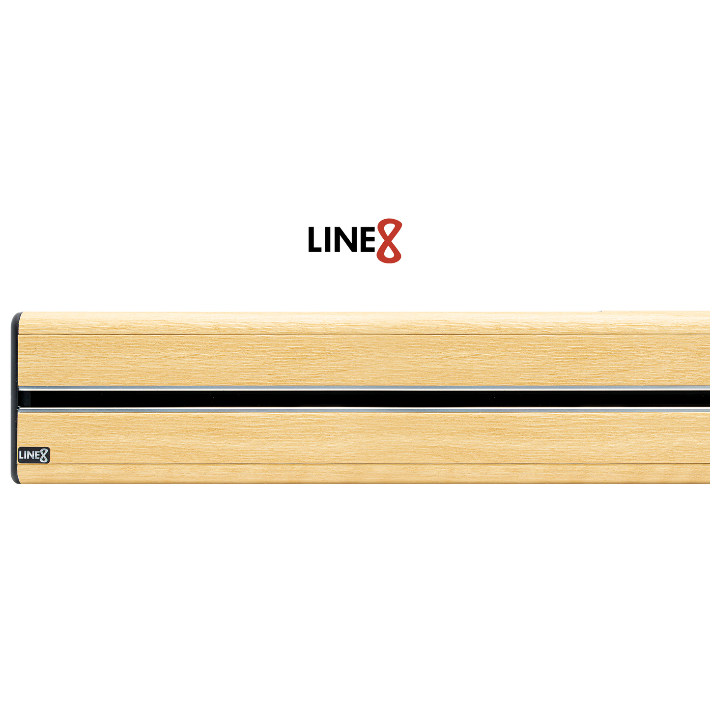 Line8 Model SL Surface Light Power Track - American Spruce Finish