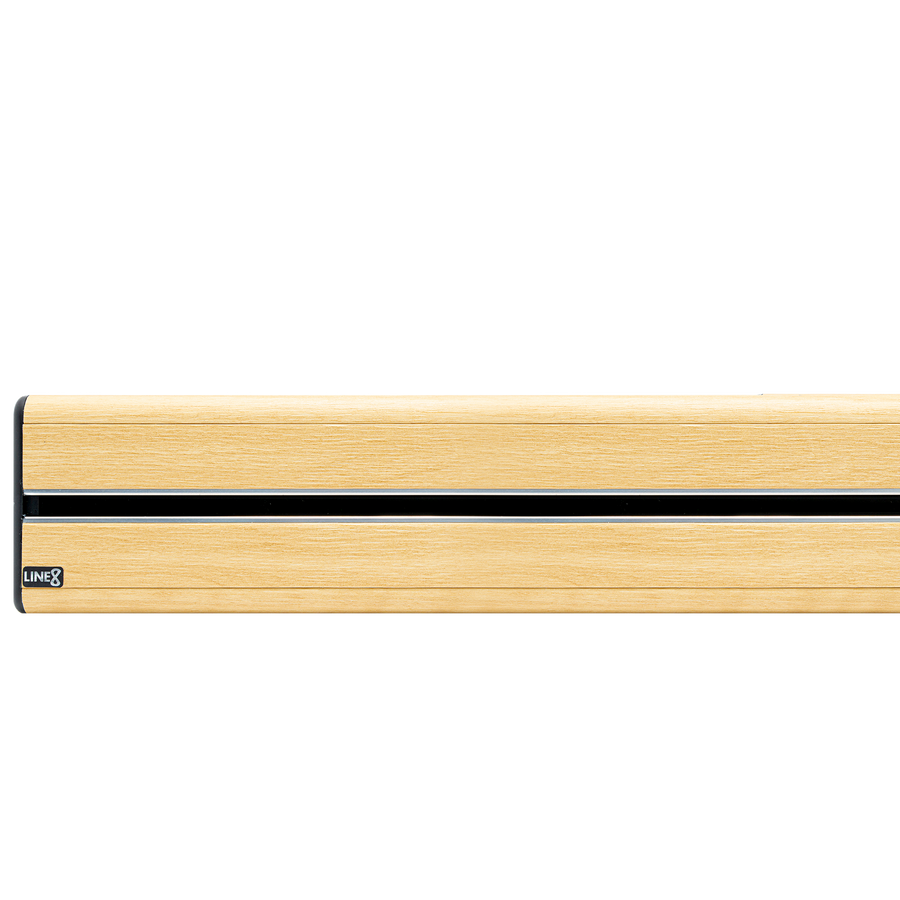 Line8 Model SL Surface Light Power Track - American Spruce Finish