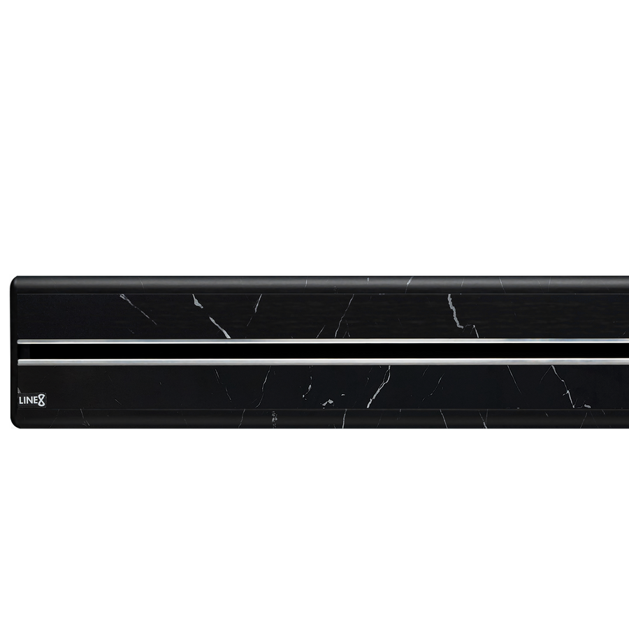Line8 Model SL Surface Light Power Track - Spanish Black Marble Finish