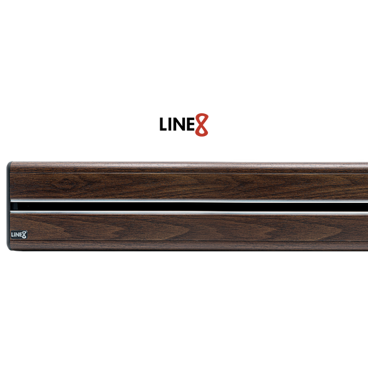 Line8 Model SL Surface Light Power Track - Brazilian Rosewood Finish