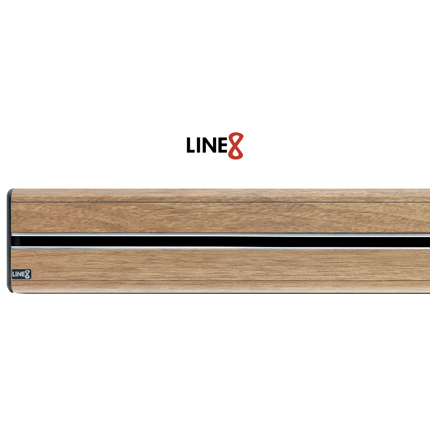 Line8 Model SL Surface Light Power Track - Burmese Teak Finish