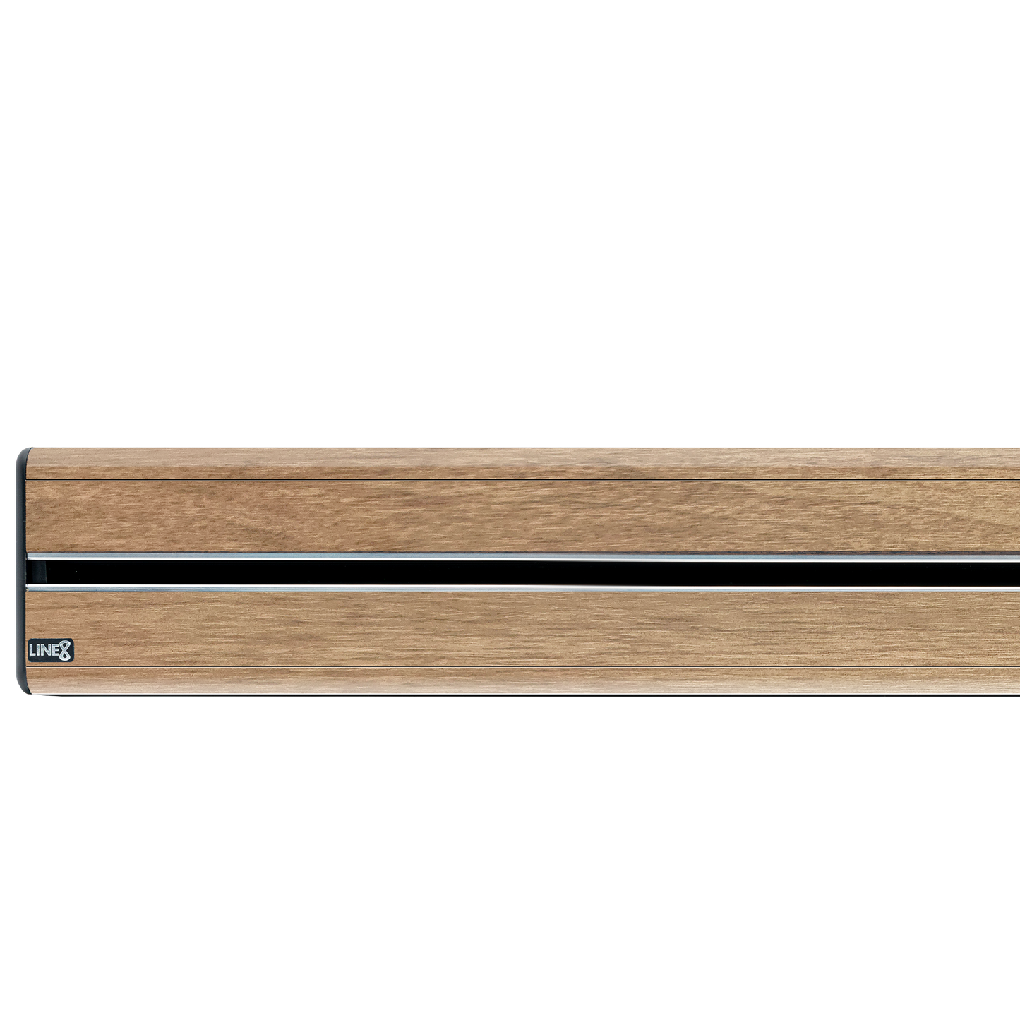 Line8 Model SL Surface Light Power Track - Burmese Teak Finish