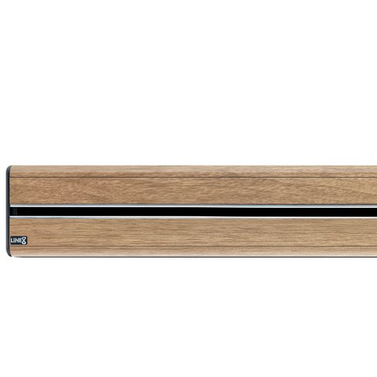 Line8 Model SL Surface Light Power Track - Burmese Teak Finish