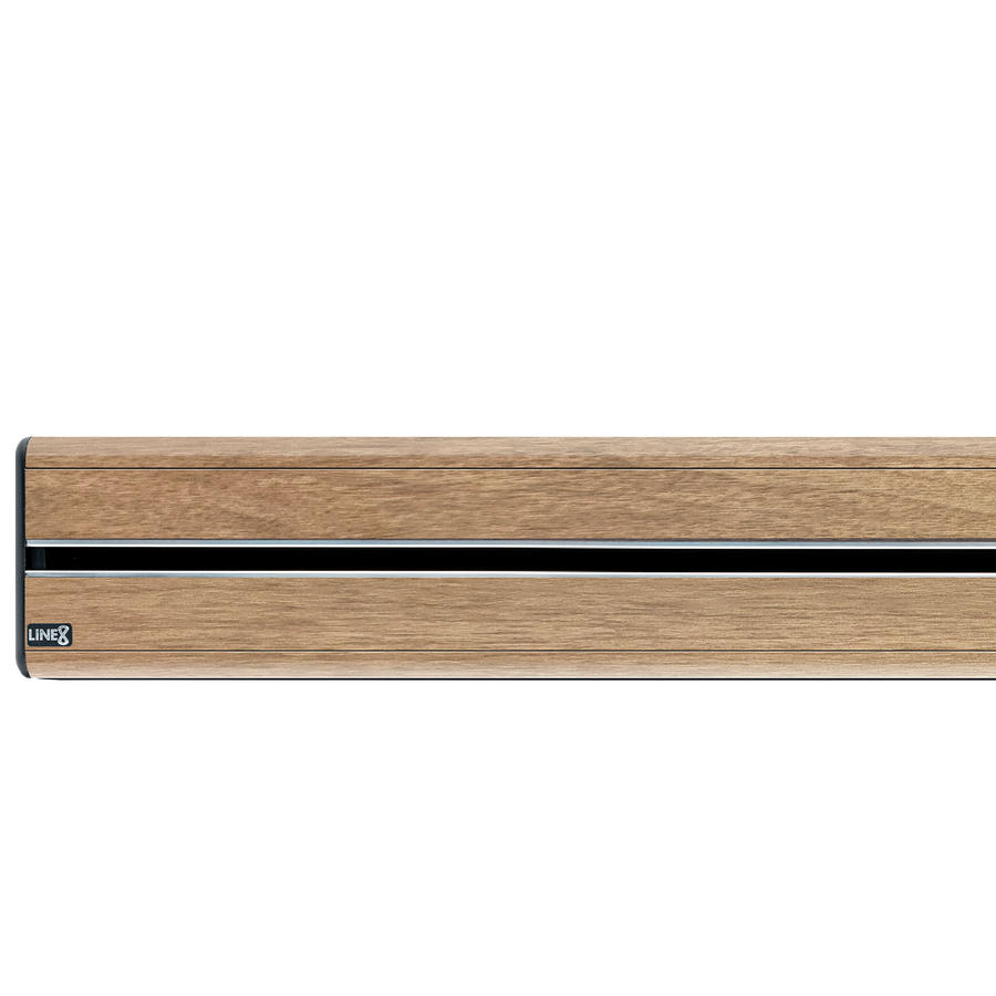 Line8 Model SL Surface Light Power Track - Burmese Teak Finish