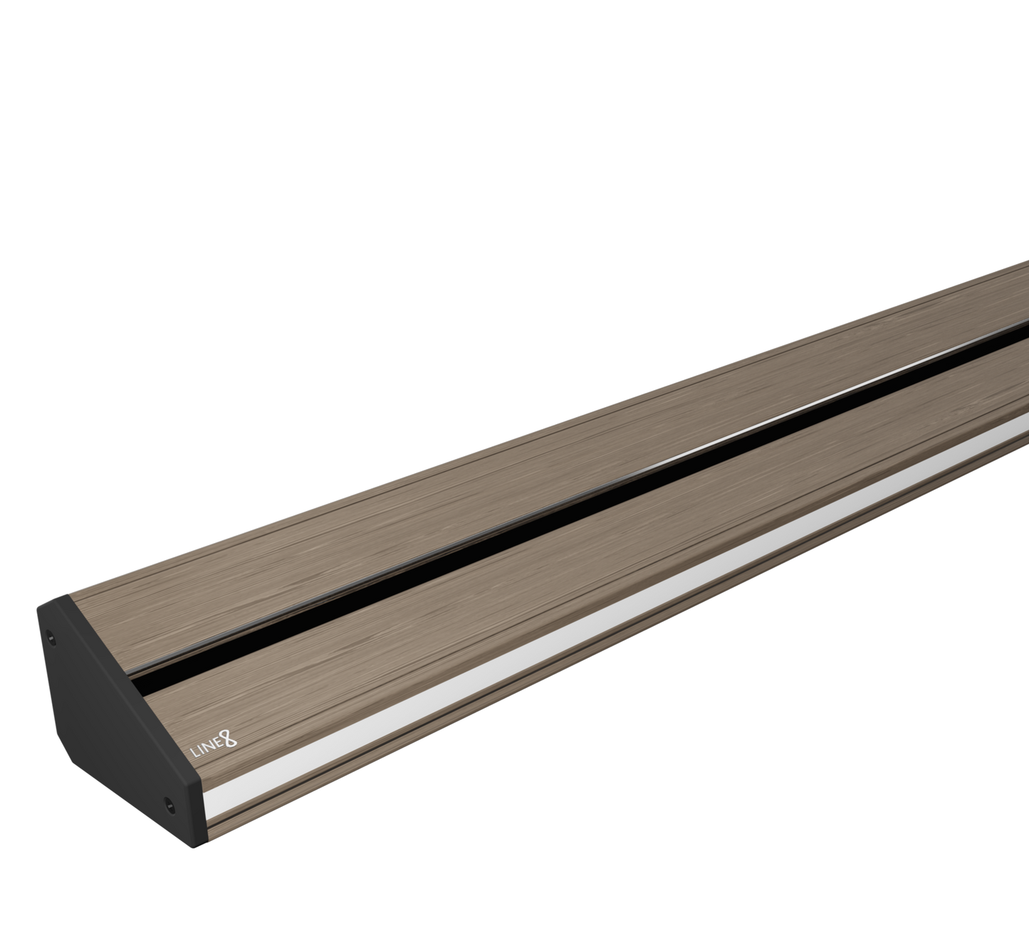 Line8 Model TL Triangle Power Track - Burmese Teak