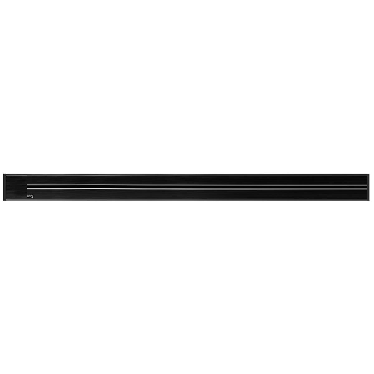 Line8 Model R Recessed Power Track  - Black Hairline Finish