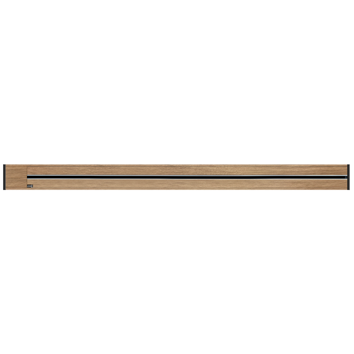 Line8 Model R Recessed Power Track - Burmese Teak Finish