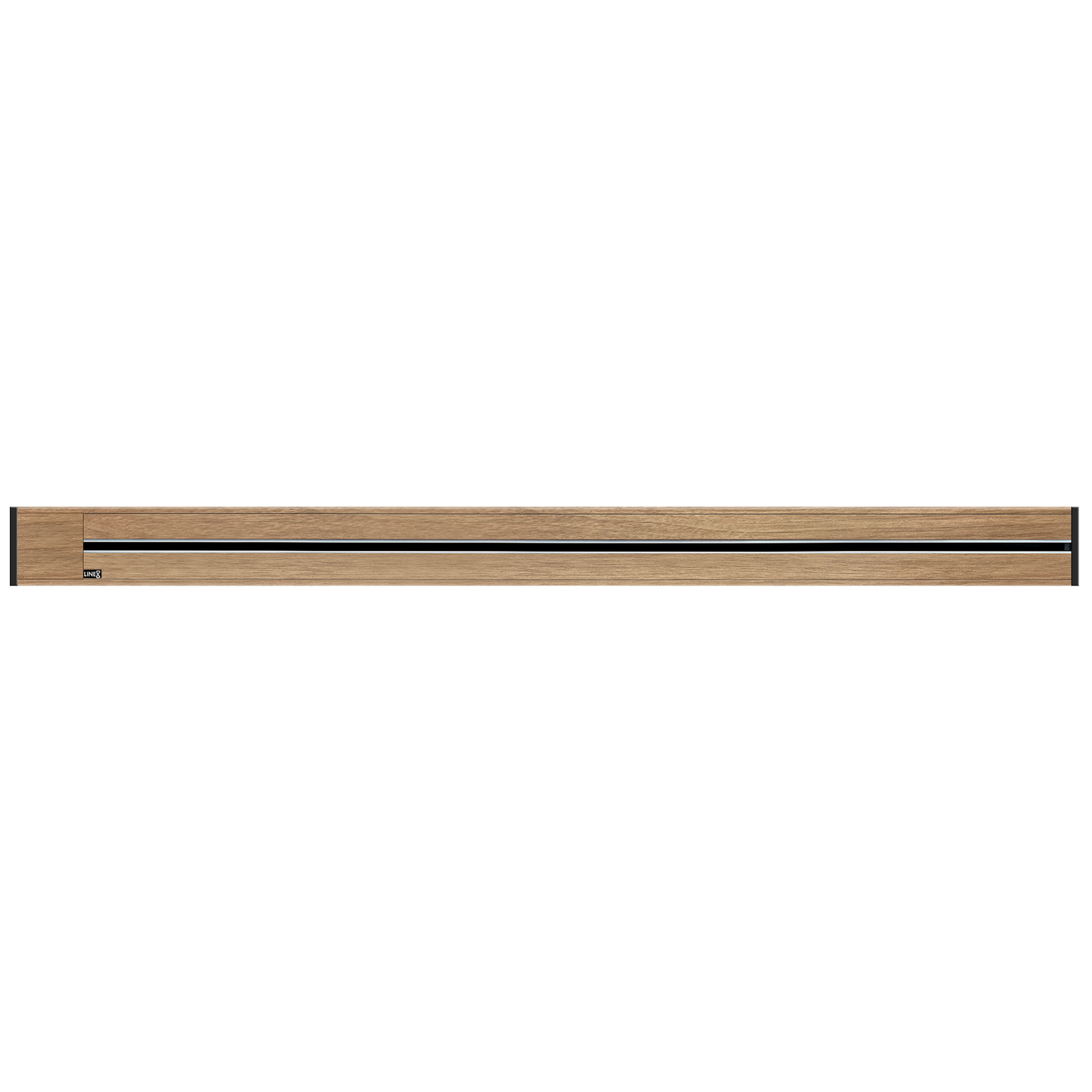 Line8 Model R Recessed Power Track - Burmese Teak Finish
