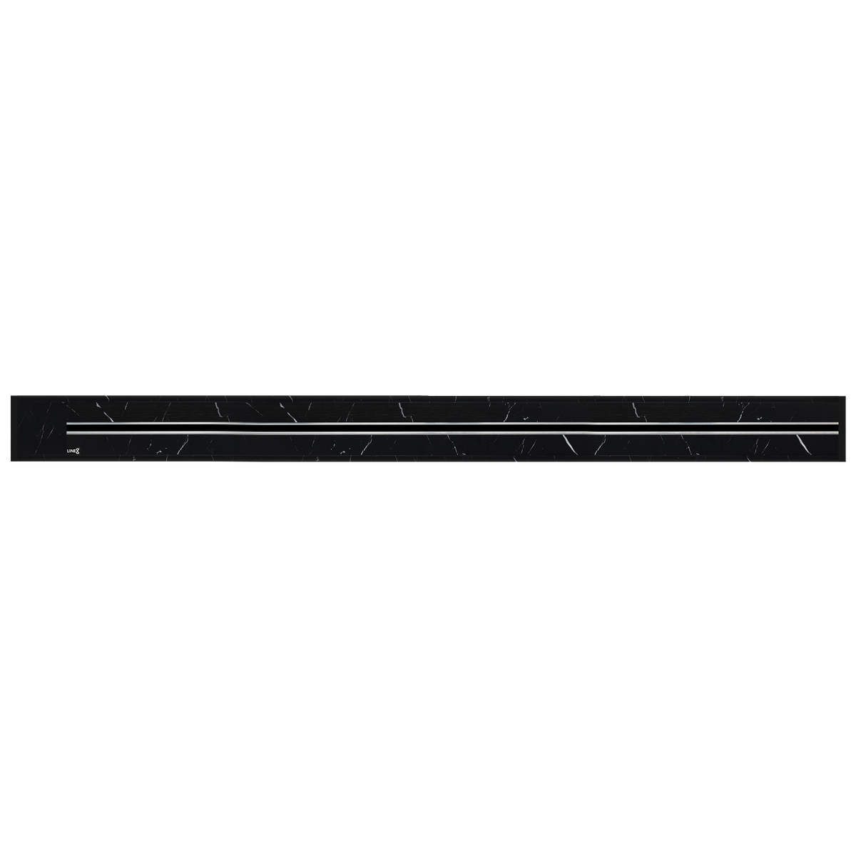 Line8 Model R Recessed Power Track  - Spanish Black Marble Finish