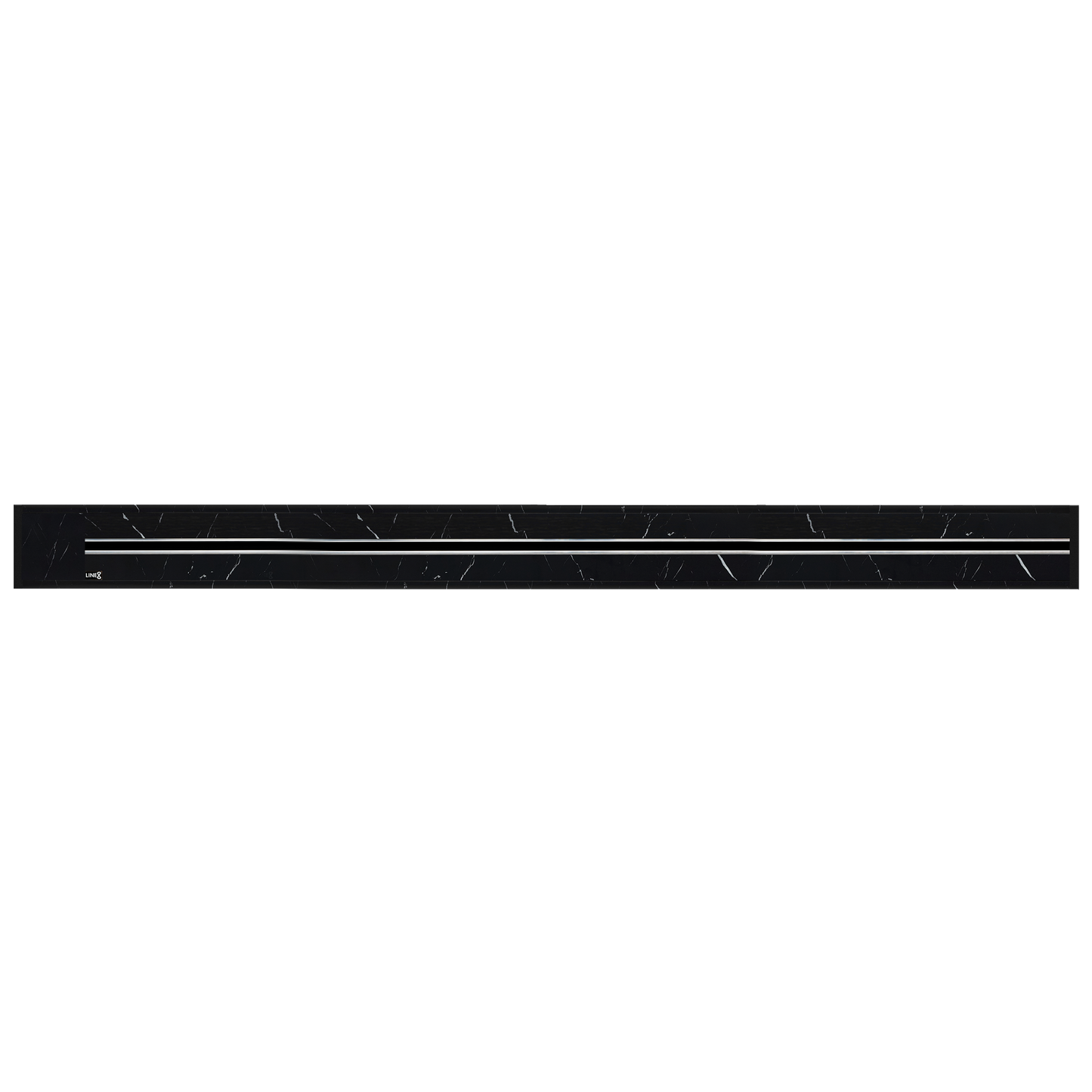 Line8 Model R Recessed Power Track  - Spanish Black Marble Finish